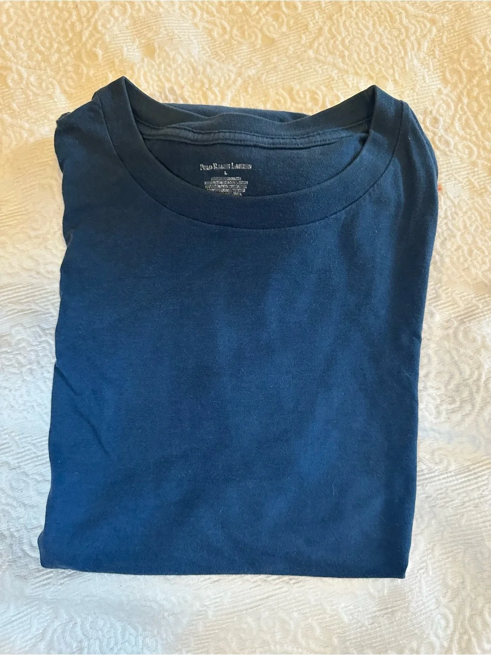 Polo Ralph Lauren Navy Crew Neck T-Shirt Size L